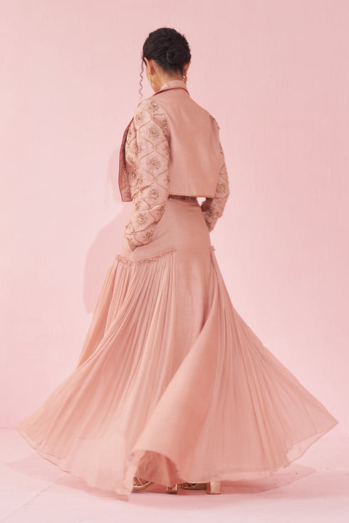 Gaarvi Blush Pink Lehenga Set